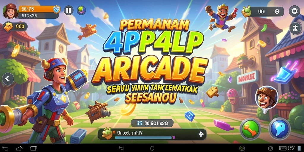 Screenshot gameplay dari 4P4P yang menampilkan aksi seru.