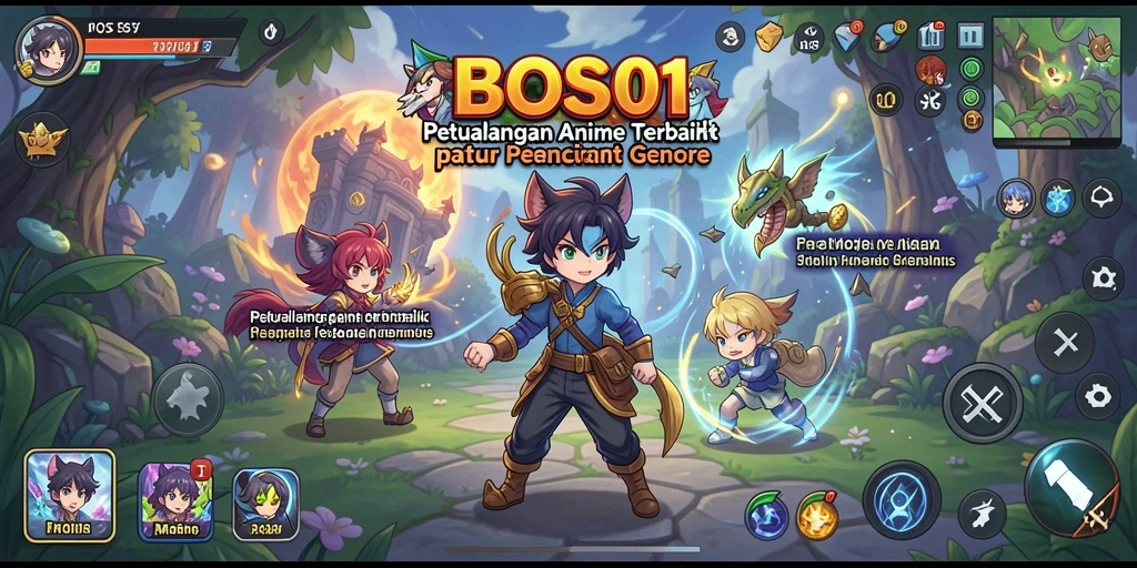 Tampilkan gameplay menegangkan dengan karakter anime favorit.