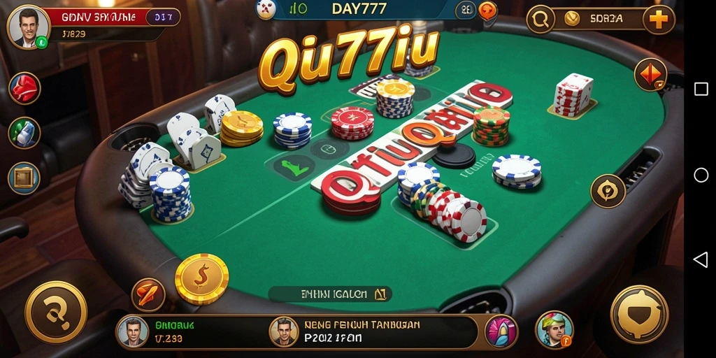 Gameplay seru QiuQiu di DAY777 yang mendebarkan.