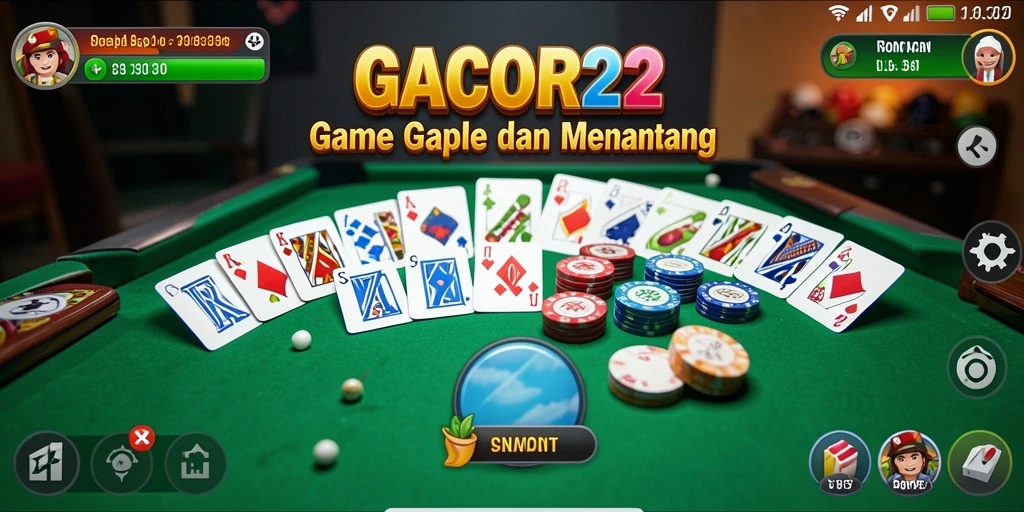 Tampilan utama gameplay GACOR22 dengan suasana permainan yang seru.