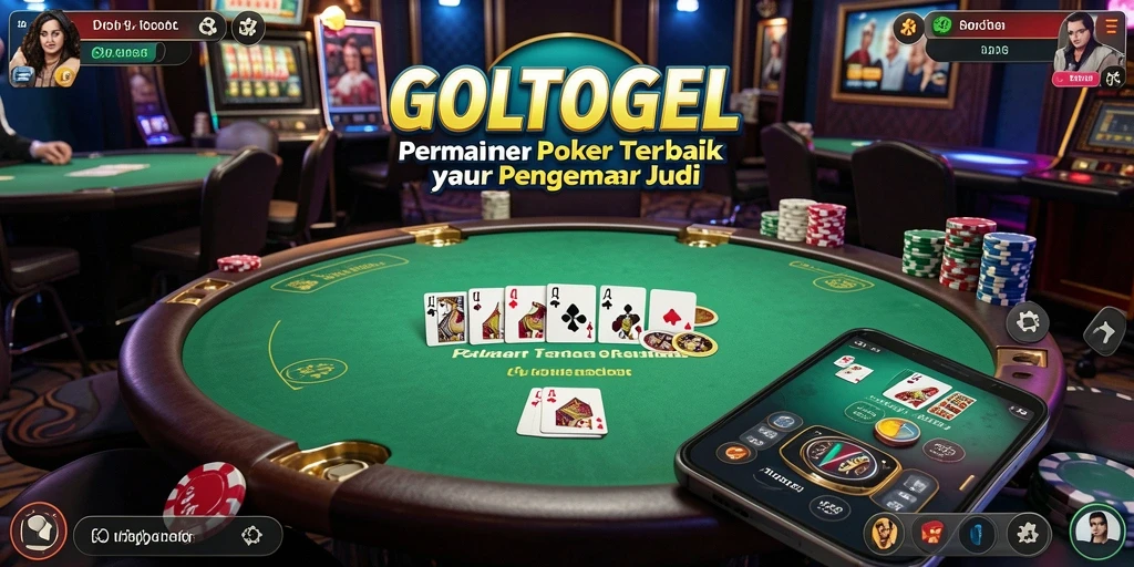 Tampilan permainan Poker yang menarik di GOLTOGEL.