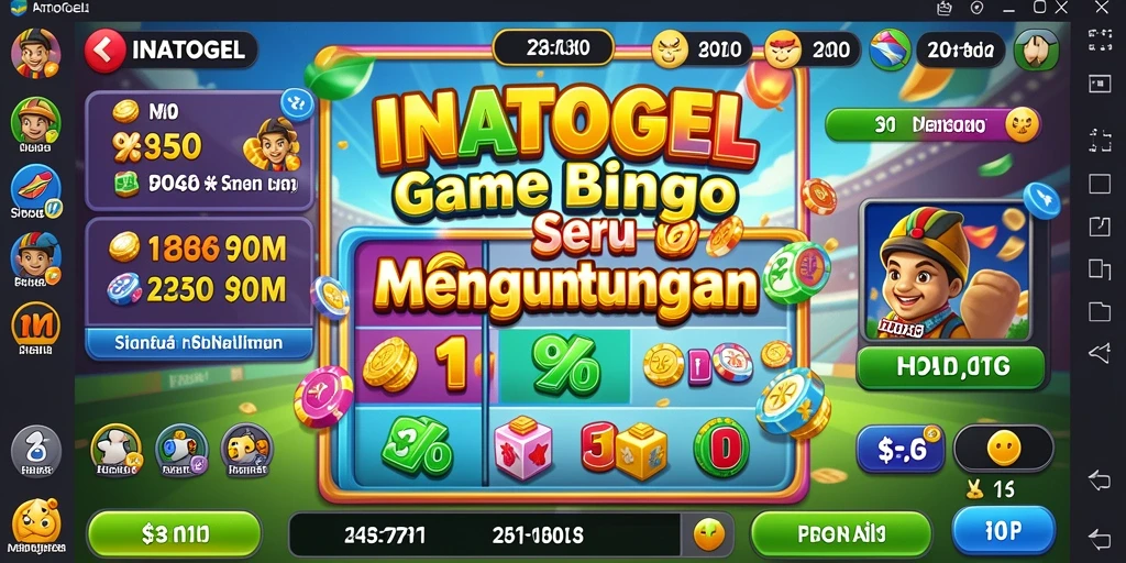 Screenshot gameplay INATOGEL yang menampilkan suasana bingo yang seru.
