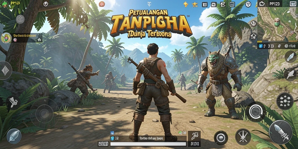 Screenshot gameplay Open World yang menampilkan eksplorasi luas.