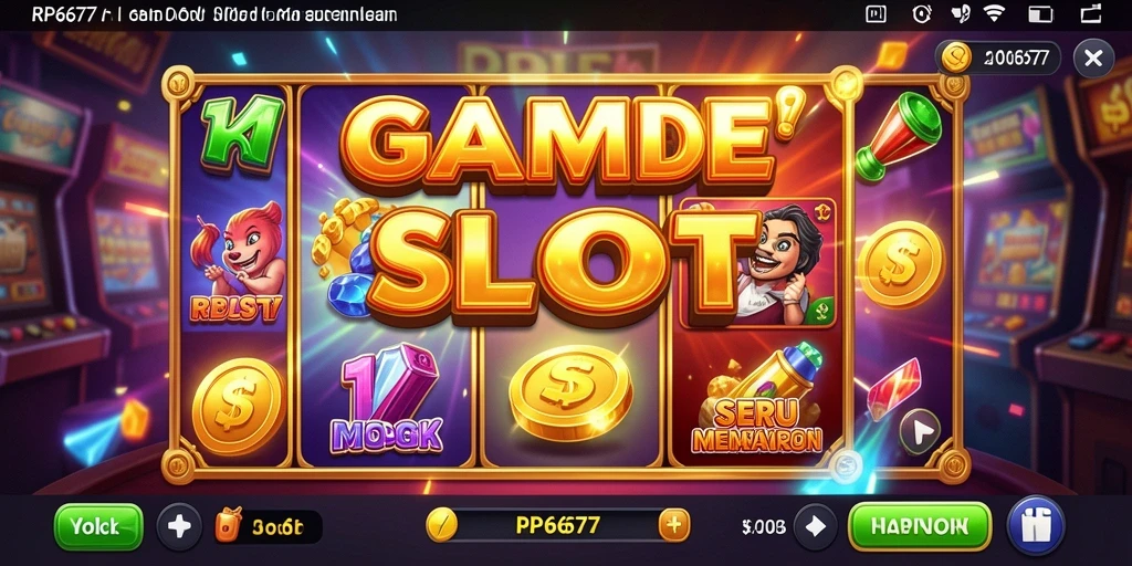 Screenshot gameplay RP6677 menampilkan aksi seru permainan Slot.