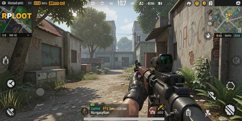 Tangkapan layar gameplay RPLOOT yang menampilkan pertempuran intens dan grafis yang menawan.