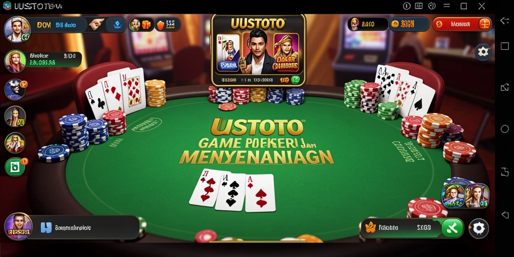 Tampilan menarik saat bermain Poker di UUSTOTO.