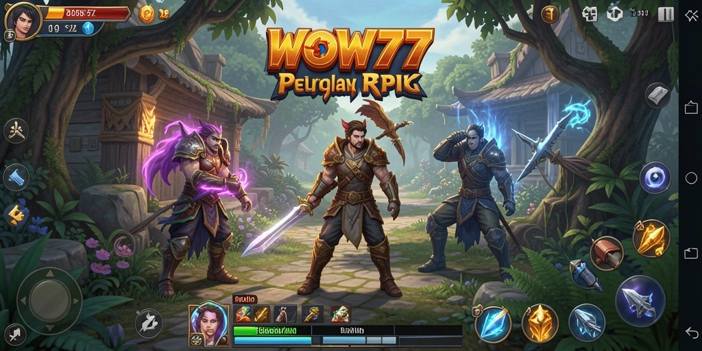 Tampilan gameplay WOW77 yang seru dan interaktif.